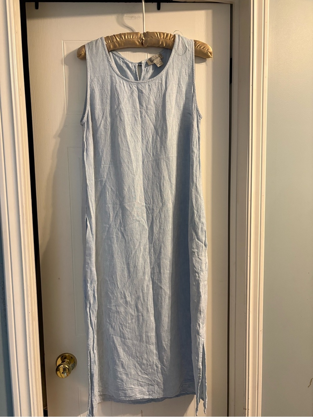 Charlie Paige Pale Blue Sleeveless Maxi Dress